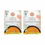 Organic Roots Pumpkin & Lentil Soup, Instant Soup Packets, Pack of 2 (30G Each, 230Ml)
