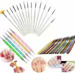 Feelhigh Multicolor Nail Art Design Dotting Painting Drawing UV Polish Brush Pen Tools Kit (30 pcs)
