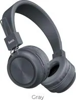 hoco. Bluetooth Headphones with Mic & Up to 12 Hrs Playback & Soft Padded Ear Cushions Bluetooth Headset (Grey, On the Ear)