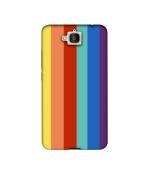 Casotec Rainbow Colors Design Printed Silicon Soft TPU Back Case Cover for Huawei Honor Holly 2 Plus