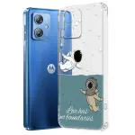 Fashionury Soft Silicone Designer Printed Full Protection Printed Back Case Cover for Motorola G64 5g -D3116