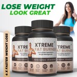 Xterme Fat Burner - with Garcinia Cambogia, Green Coffee & Green Tea | Achieve Your Weight Loss Goals | Keto-slim Tablet | Pack Of 3