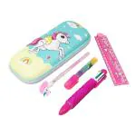 Parteet Multicolor Unicorn Stationary Set Combo ,Pack of 5