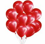 Crazy Sutra pack of 100pc Red HD Metallic Finish Balloons for Birthday Anniversary Party Decoration
