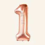 SPECIALYOU.IN One number Rose gold Foil Balloons, Reusable Balloons For Birthday Decoration of Friend, Boys & Girl, 1no. Birthday decoration items
