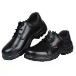 Karam Safety Shoes, FS05BL(SWSAPN), Size 8, Black Men ISI Marked Deluxe Workman Abawrf