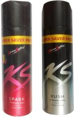 Ks Spark Deodorant Spray 2, Rush Deodorant Spray 2 Deodorant Spray, 260 Ml (Pack Of 2)