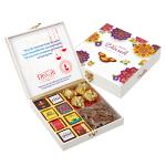 Chocoloony Chocolate Diwali Box 8 pcs Milk Chocolate (12gm) +4 Almond Rocks Roasted Almond 80 gm