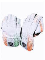 I M THE BEAST SPORTS Regular Cricket Wicket Keeping Gloves Combo Men (White)