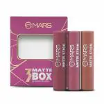 Mars Matte Box Set of 3 Lipsticks for Women | Long lasting | Moisturising | One swipe pigmentation (3x3.2 gm) (02-Peaches & Nudes)