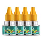 Blissbury Kick Out Mosquito Repellent Refill (45ml x 4 Pack), Long Lasting Mosquito Repellent & Killer, Protection from Mosquitoes, No Side Effects