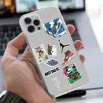 Emble Label Air Jordan Soft Silicone Case For IPhone 12 Pro Max ( TPU | Soft , IPhone 12 Pro Max | Multicolor )