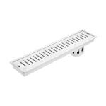 LIPKA 304 Grade Stainless Steel Shower Drain Channel-Vertical 40 x 4 inches With Collar