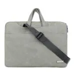 Probus 15.6 Inch Premium Suede Leather Laptop Bag - Laptop Sleeve/Cover  (Grey, 15.6 inch)