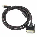 ACCU CABLE HDMI Input To DVI Output (Not VGA) Adapter Cable, Black