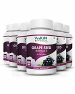 Vokin Biotech 100% Natural Grapes Seed Extract Support Immune System & Antioxidant Supplement 500MG 60 Capsules (Pack of 6)