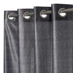 Grihshobha Grey Plain Polyester Window Curtains (152.4 x 121.9 cm) (Pack of 3)