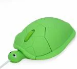 ENTWINO Computer/ Laptop Mouse, Cute Turtle / Cartoon Shape USB Mouse For Laptop & PC Wired Optical Mouse (USB 2.0, USB 3.0, Green)