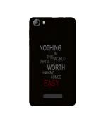 Casotec Life Quotes Design Printed Silicon Soft TPU Back Case Cover for Micromax Canvas Spark 2 Q334