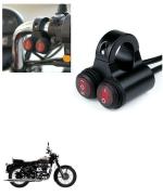 Qiisx 12V Handlebar Motorcycle Double Control Switch 7/8'' 22mm Motorcycle Switch Handlebar Headlight Fog Spot Light Dual on Off Switch for Royal Enfield Bullet 350