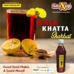 SnaXup Kala Khatta Sharbat | Chuski Gola Flavor | Tangy & Refreshing taste | 500 ml (Pack of 1)