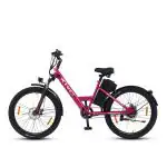 Motovolt KIVO Easy Bicycle | KIVO Easy Standard Normal Range | Range up to 45 Kms in Pedal Assist Mode | Electric Bicycle (Pink)