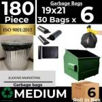 ALXIND Medium Garbage Bag 18 ltr - 180 Pcs