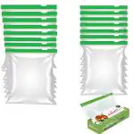 SIGNAMIO Zip Lock Reusable/Food Bags/Plastic Slider Zipper Transparent Bag for Freezer Use - 15pcs