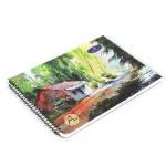 Mancloem A4 Size 11.5 inches x 8.5 inches x 0.1 inch 140 GSM Sketch Book - Drawing Book 100 Pages Spiral Bound Pack of 2