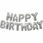 ACOME Silver Alphabet Letter Balloon (Set Of 13)