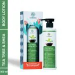 Careberry Organic Tea Tree Oil and Shea Butter Nourishing Body Lotion, Moisturizing Lotion 300 ml