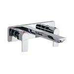 JAQUAR ARIA Series Wall Mounted HOT AND COLD BASIN MIXER / TAP (Chrome) | TWIN SIDE LEVER, Brass Body Water Tap/ Faucet/ Cock for Bathroom / Kitchen Wash Basin | ARI-CHR-39433