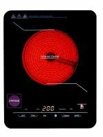STRYKAR TRINADO Multipurpose Touch Sensor Controls Infrared Ceramic All Vessel Induction 2000W German Shot Open Glass Cooktop