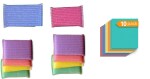ShopiMoz Pack Of 10 Muliti Scrubber + Pack Of 10 Wipes- Kitchen Scrubbers of Various uses Foam Pad With Wipes