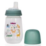 Adore Meta Wideneck Spout Sipper |Soft Trainer with Bite-Resistant Spout_ 250ml (Green)