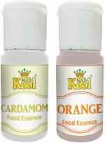 Mr.Kool Food Essence Cardmom, Orange Flavors 20ml Each Combo Pack Of 2