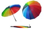 FASHNO Men's & Women's Rainbow Umbrella Big Size, Single Fold (Pack of 1)