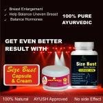 Natural Good Care Women Health breast Shape up cream and capsule with 100% Natural ( Ayurvedic Herb ) and No Side effects Cream ( Size bust Breast increase Cream ) Pack of 3