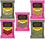 BLK Foods 1KG Everyday Whole Spices combo pack | Cumin Seed 400g, Coriander Seed 250g, Fennel Seed 200g, Stemless Red Chilli 100g, Bay leaf 50g