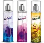 LAYERR Wottagirl Mystic Island, Fresh Citrus, Secret Crush Body Mist for Women 135 ml (Pack of 3)