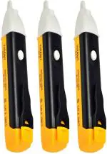 Inditrust (Pack of 3pc) Electrical Non Contact Voltage Detector/Tester Pocket Pen 90-1000V with Flashlight & Beep Sound High Analog Voltage Tester