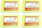 Khadi Herbal Naturalsaffron Glycerine Soap 125 g (Pack of 4)