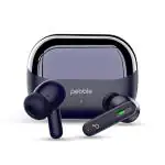 Pebble BlissBuds Ace ANC Earbuds Upto 35 dB | 30 Hr Playtime with Quick Charge| Deep Base | ENC TWS | Quad Mics, Low Latency Mode | Active Noise Cancellation (Blue)