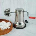 CLLEORA Stainless Steel Coconut Scraper, Coconut scrapers Machine, Coconut scrapers Latest, Coconut graters, Coconut graters for Kitchen, Coconut Scrapper Latest (Silver) (Coconut Scraper Tool)