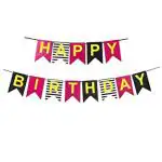 Grand Shop Pink Paper Happy Birthday Banner