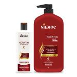 Keratin Smooth Shampoo & Conditioner Duo by SIEMOC: Perfect for Men & Women (1L + 355ML)