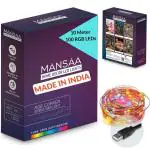 MANSAA M6 USB LED String Light | 10 Meter 100 LEDs | Multicolor | USB Operated | Home Decor LED Light