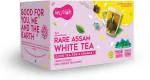 woolah Assam White Tea World's 1st Bagless Whole Leaf Organic Tea , 15 pcs (30 Cups) Tea Box (15 Sachets)