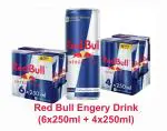 Red Bull Energy Drink, 250 ml x 10 Pcs (4+6 Pack)