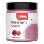 OKRAA Pomegranate Powder - 200 gm ( Spray Dried ) Anar / Natural / Ready to Use Fruit Juice